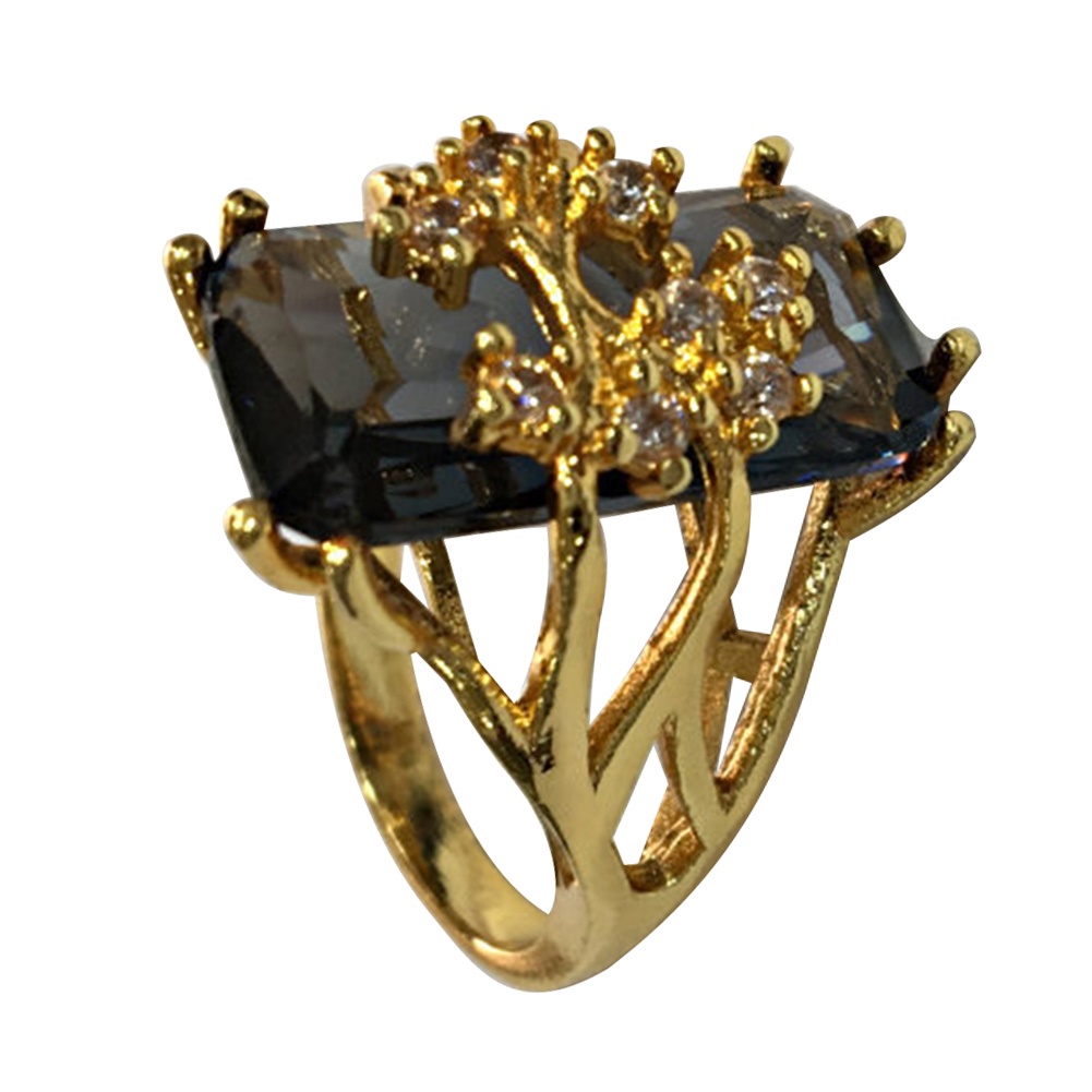 Hu Hu Hu Hu Hu Alat Bantu Pasang Kacamata♡ Cincin Wanita Bentuk Persegi Panjang Aksen Berlian Imitasi Gaya Vintage Untuk Pernikahan