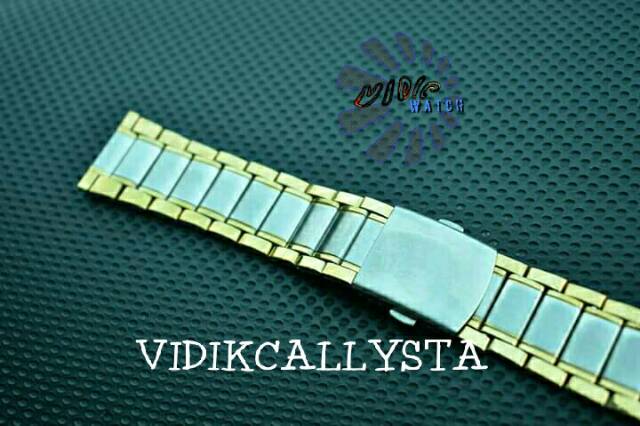 TALI JAM RANTAI 24 2,4 KOMBINASI SILVER GOLD STAINLESS STEEL