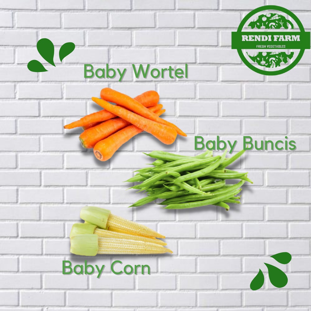 Jual Sayur Segar Baby Wortel Baby Buncis Baby Corn Timun Acar