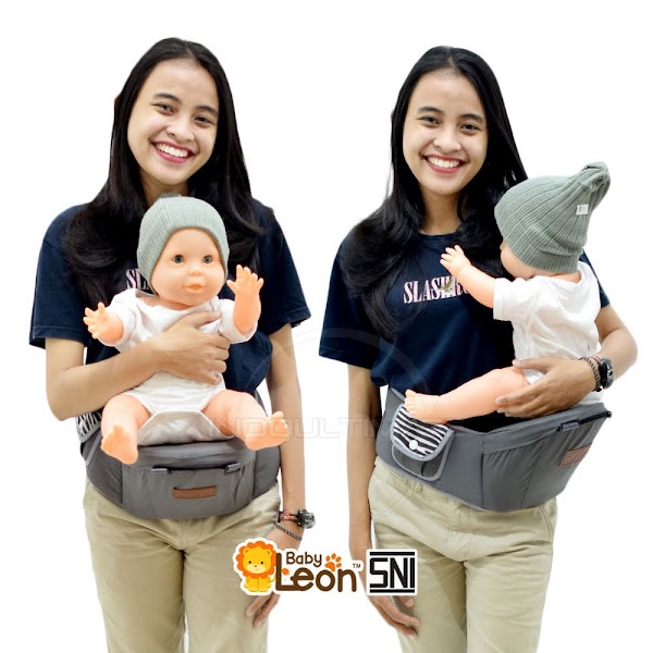 5in1 Way Hipseat + Penutup Kepala Baby BABY LEON Carrier Gendongan Duduk Bayi gendongan depan kanguru ransel perlengkapan traveling