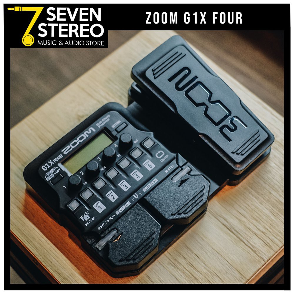 Zoom G1X FOUR Multi Effect Processor - Dengan/Tanpa Adaptor