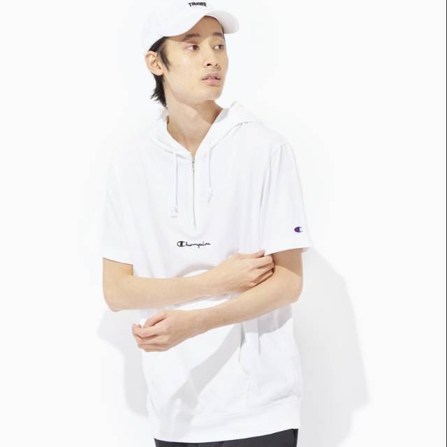 champion hoodie short sleeve