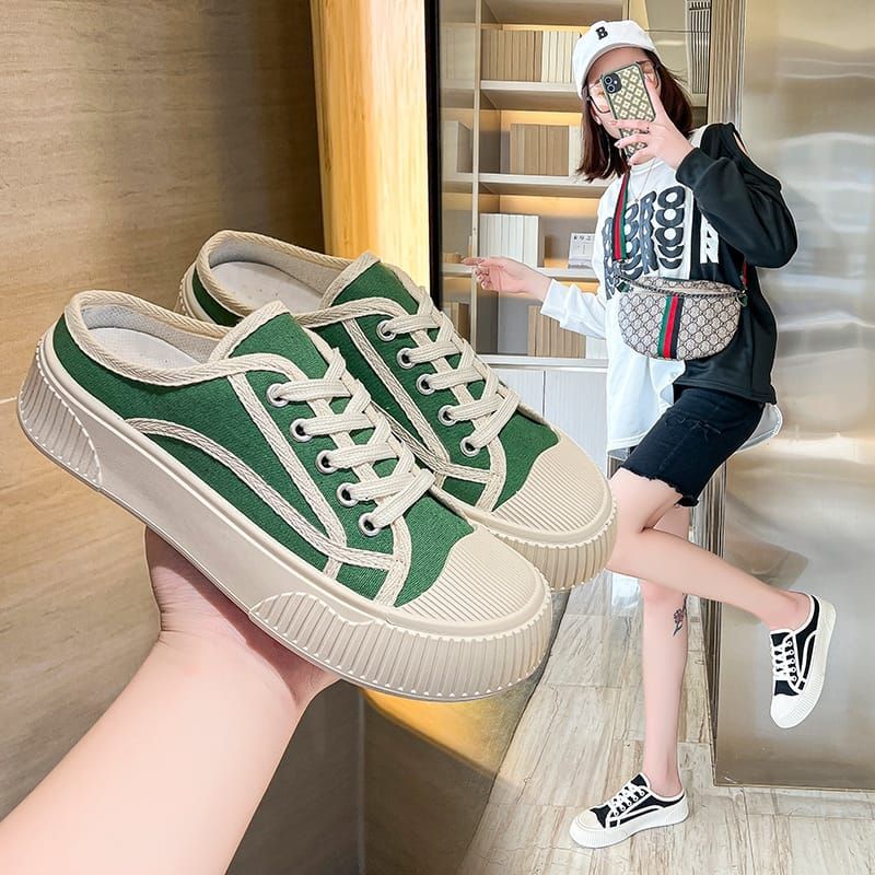 MYSTYLE Lori Korea Design Sepatu Slip On Fashion Wanita Import