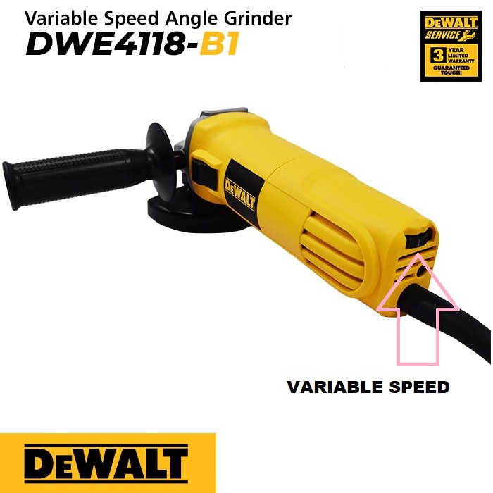 Mesin Gerinda Variable Speed DeWalt DWE4118 / Grinder DWE 4118 / De Walt