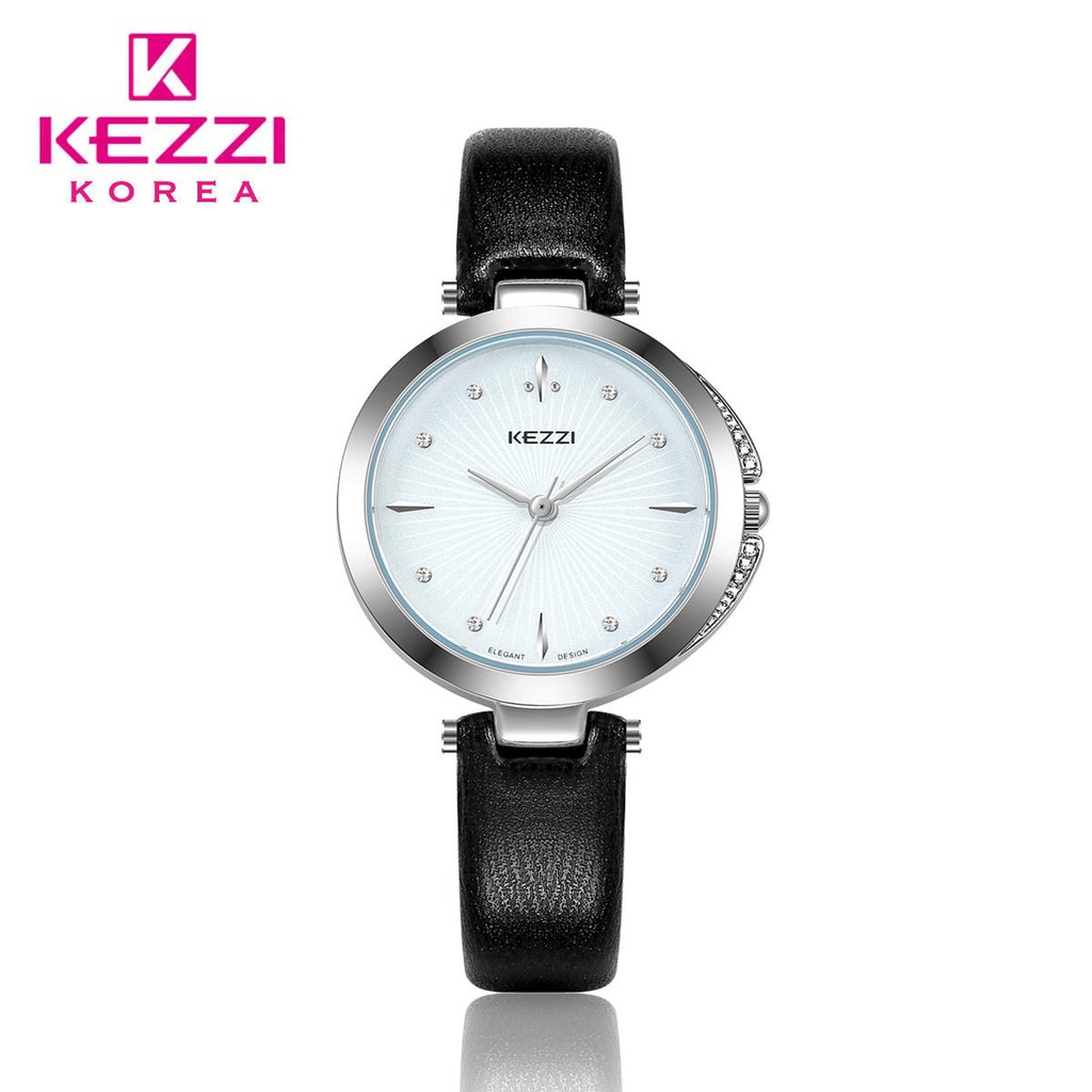 Kezzi Korea 1952 Hitam - Jam Tangan Fashion Wanita - Model Analog