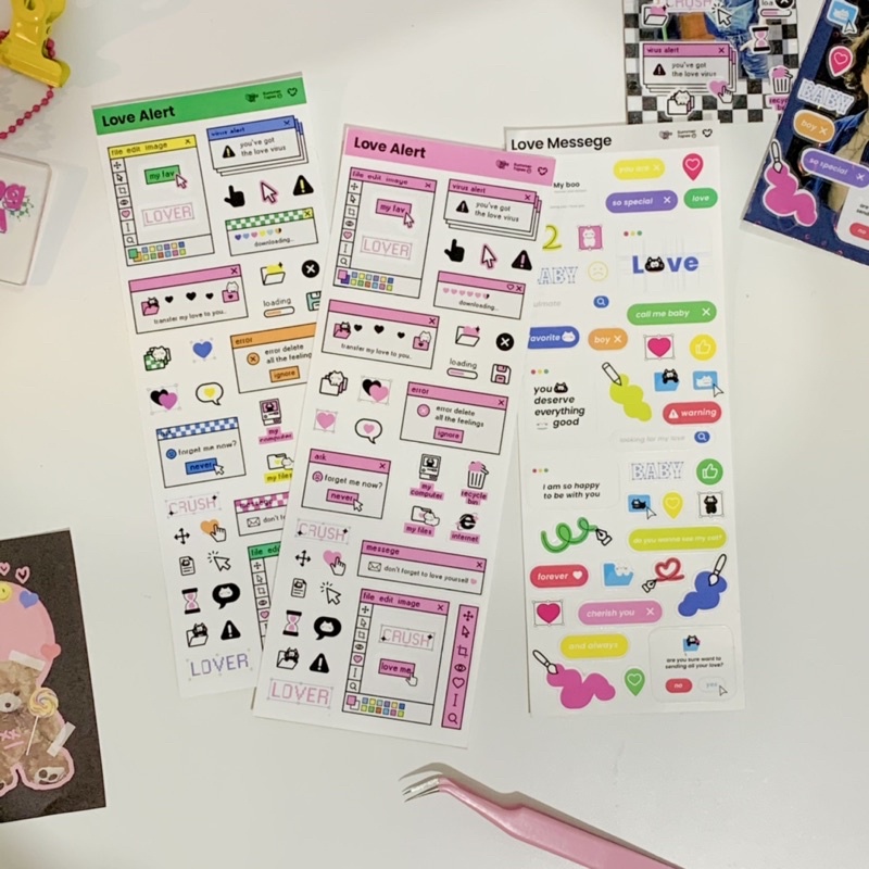 

Summer Tapes - Love Alert Seal Sticker