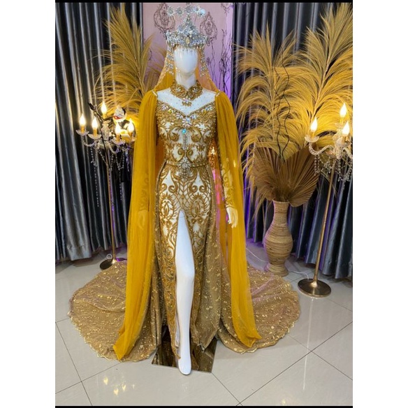 TERBARU//KEBAYA MEWAH BEREKOR MODERN//GAUN PENGANTIN TERBARU