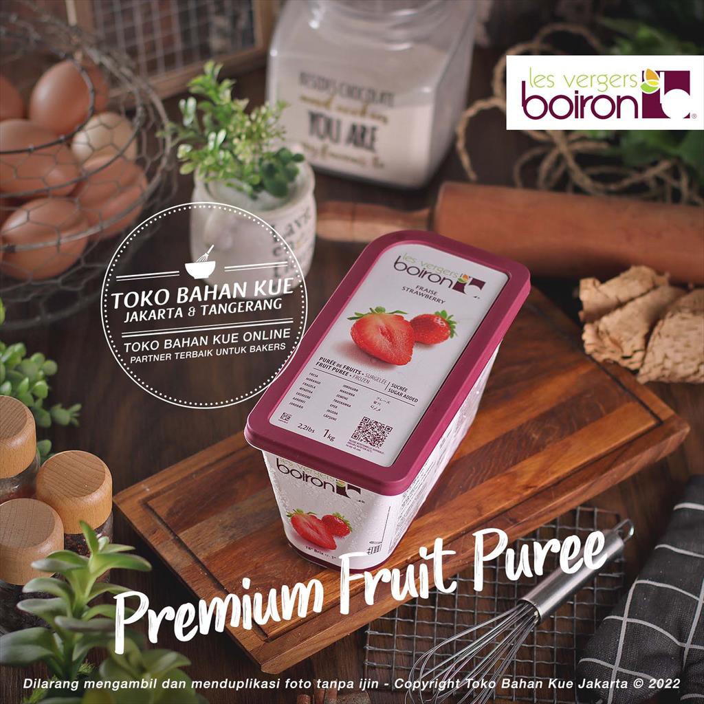 

Boiron Strawberry PUREE 1kg Fruit Frozen Berries Beku Buah Stroberi