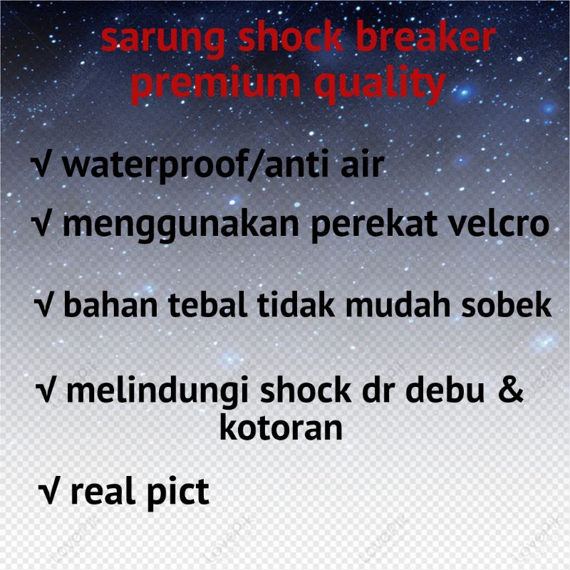 SARUNG SHOCK BREAKER/COVER SHOCK BREAKER SHOCK MOTOR UNIVERSAL YSS DLL