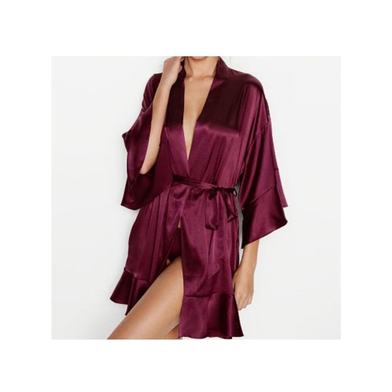 Victoria's secret silk robe pajamas