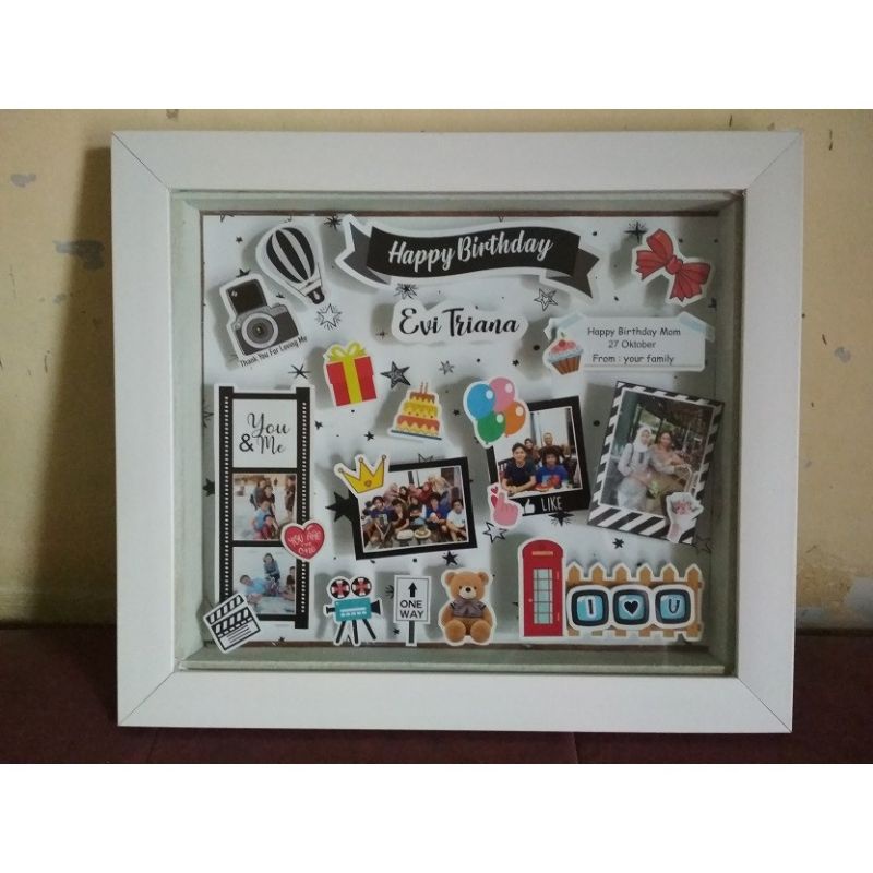 Scrapframe | frame 3d 20x25 | Pop Up | Kado unik