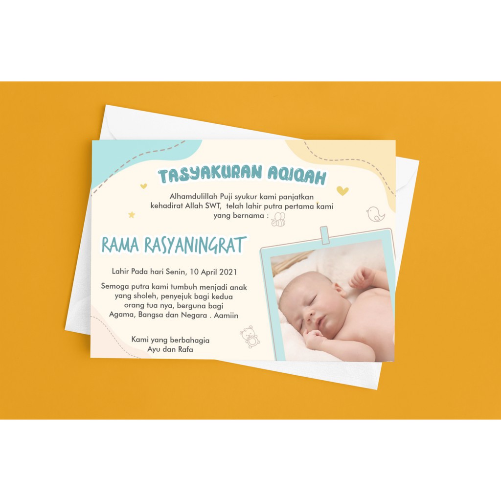 

LABEL TASYAKURAN AQIQAH, KHITAN, BABY BORN / bahan stiker / Bahan Art Paper / Bahan Art Carton