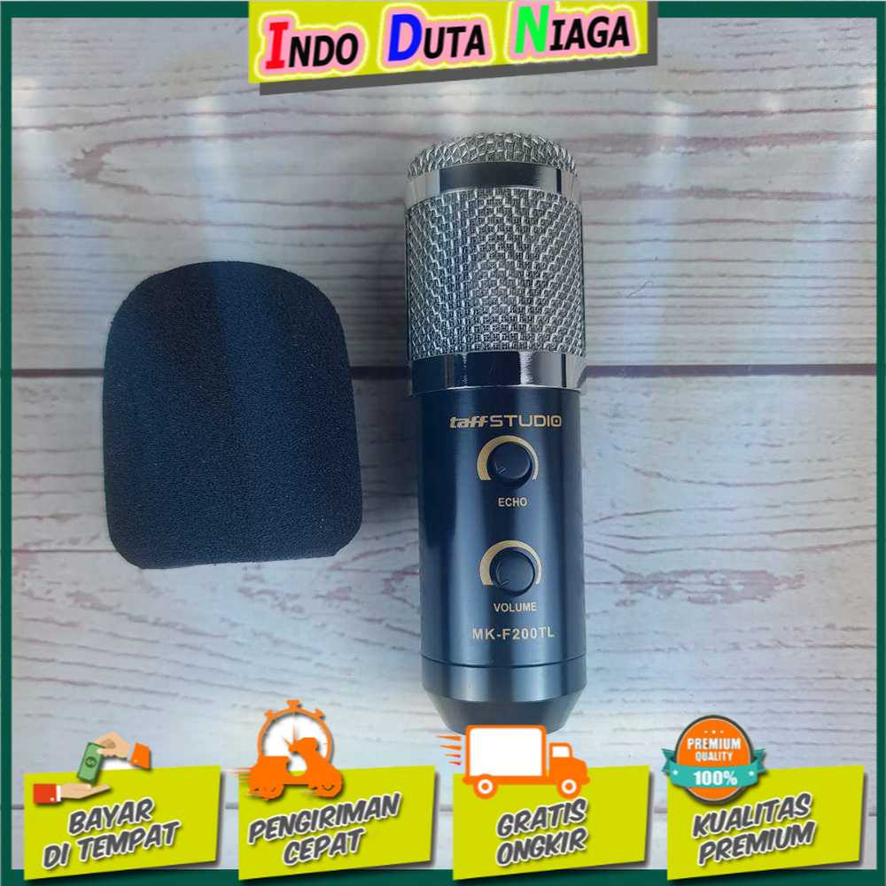 IDN TECH - TaffSTUDIO Karaoke Condenser Microphone 3.5mm with Stand - MK-F200TL