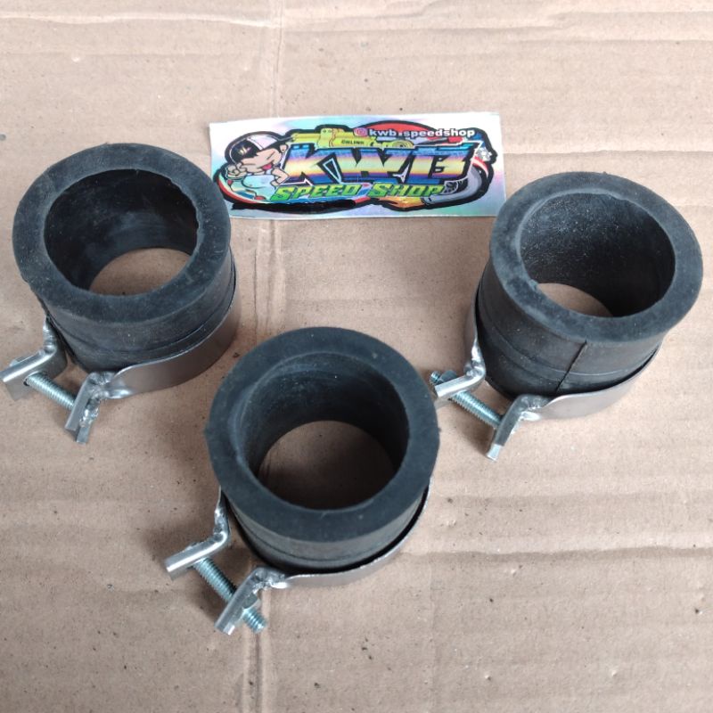 Karet sambungan manipol manipul insulator PE variasi tebal ukuran karbu 24 26 28 KARET INTAKE MANIPOL KARBURATOR UKURAN 24 26 28 RACING