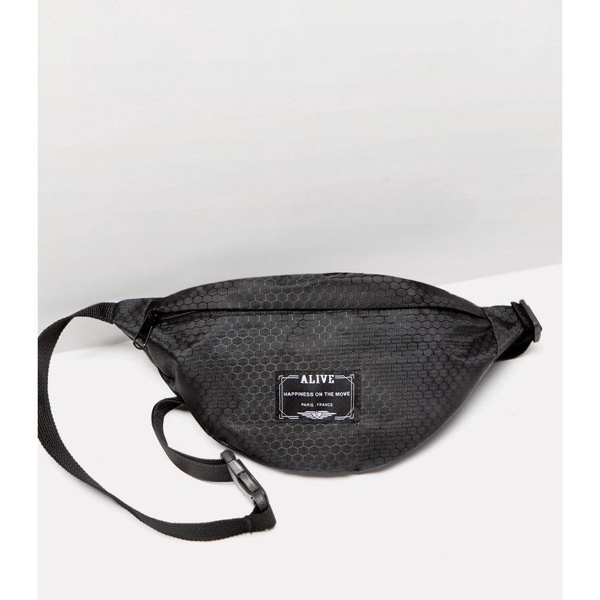 Tas Selempang Pria BOB GRID BLACK T8125B5 Brand Alive Original Berkualitas Terbaik