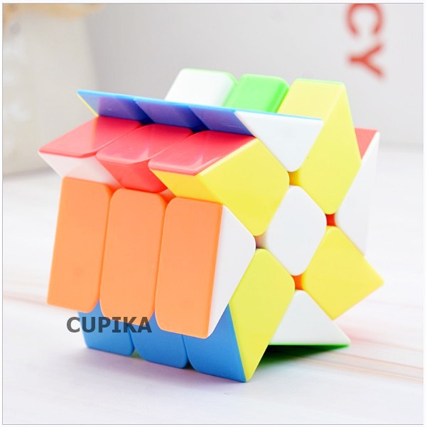 Rubik 3x3 Yj Yongjun speed Windmill Fisher Unik murah STICKERLESS