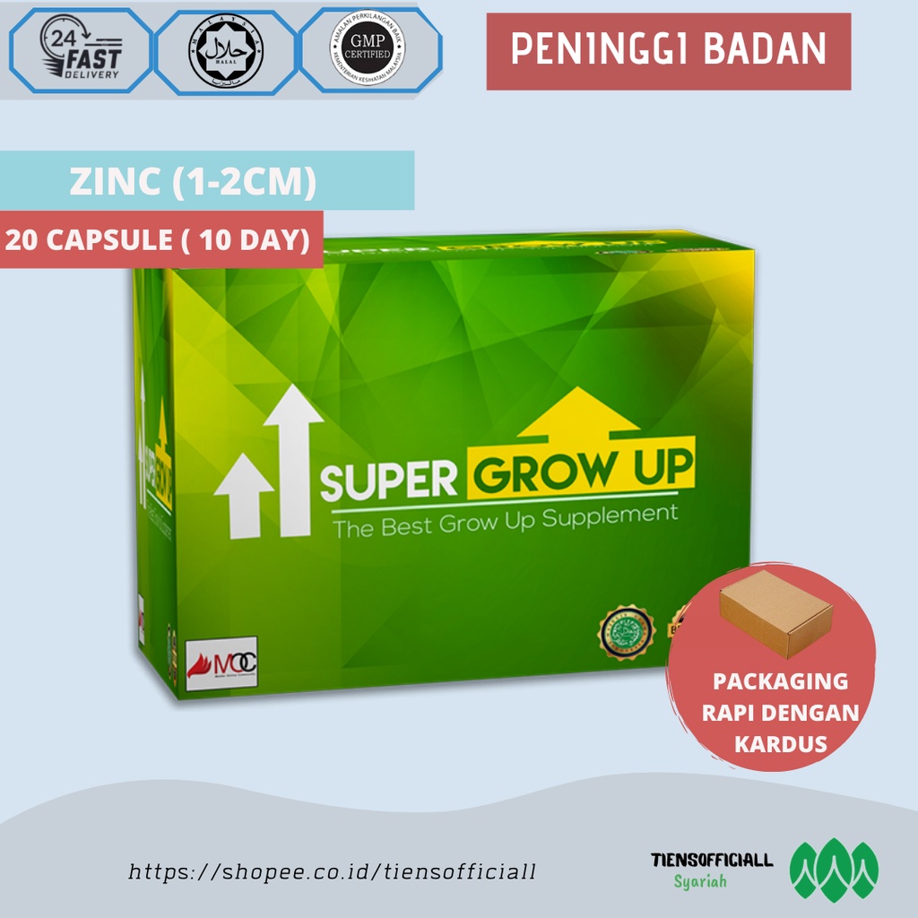 PENINGGI BADAN Super Grow Up Obat Tinggi Badan Supergrowup Supplement Tinggi Badan Height Up Booster