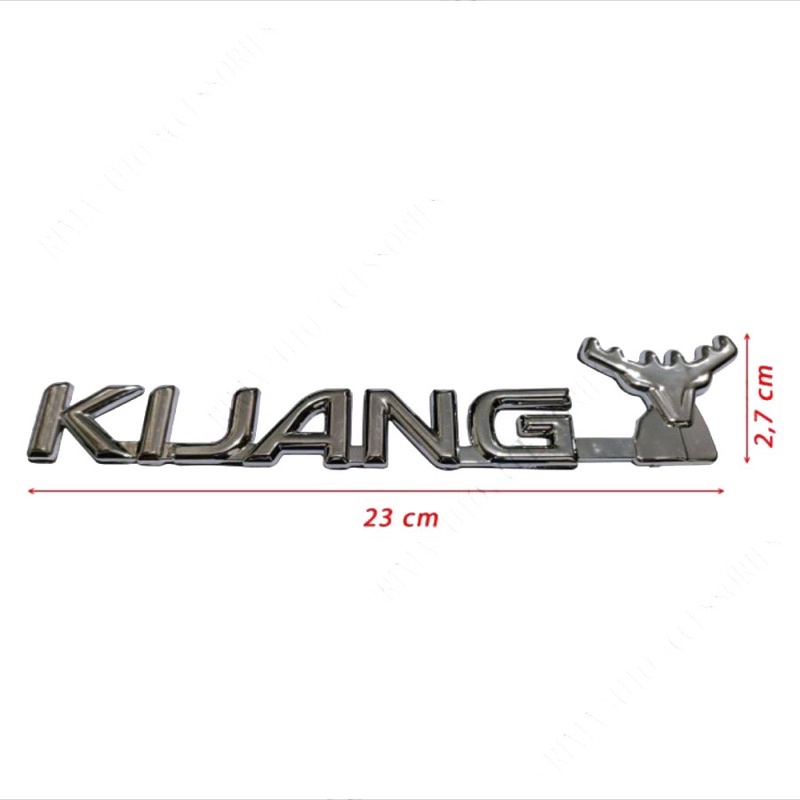 Emblem belakang Kijang kapsul chrome