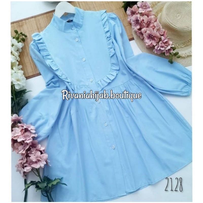 Kayla Tunik katun toyobo rempel / ootd kekinian / atasan wanita terbaru / terlaris