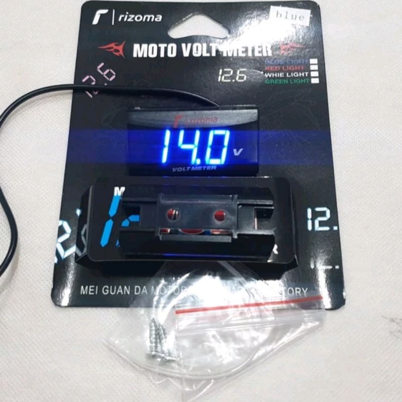 Volt Meter Motor Volt Meter Aki Digital Alat Pengukur Aki Motor Bisa Untuk semua jenis motor