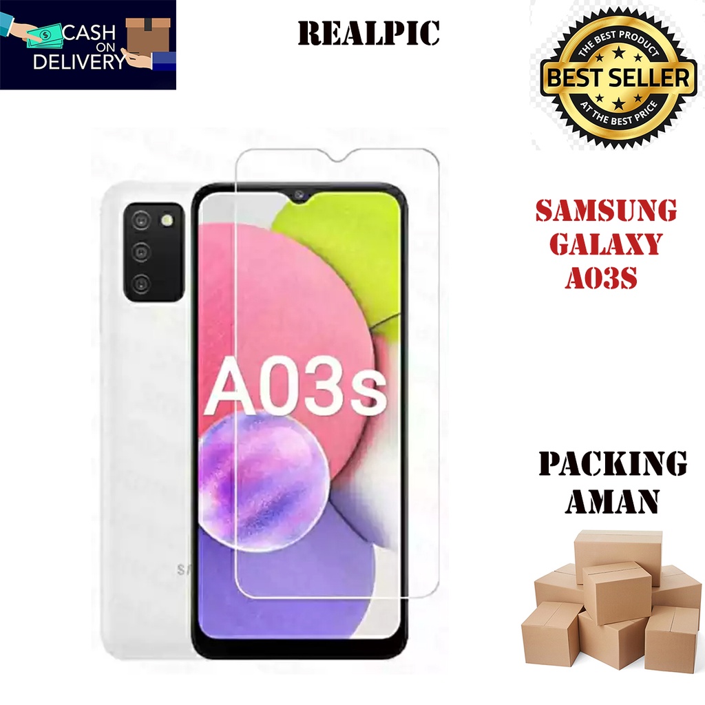 Tempered Glass Samsung Galaxy A03S Screen Protector Anti Gores