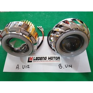 Lampu Sorot U8 Cree Projector Angel Eyes &amp; Demon Eyes Proji