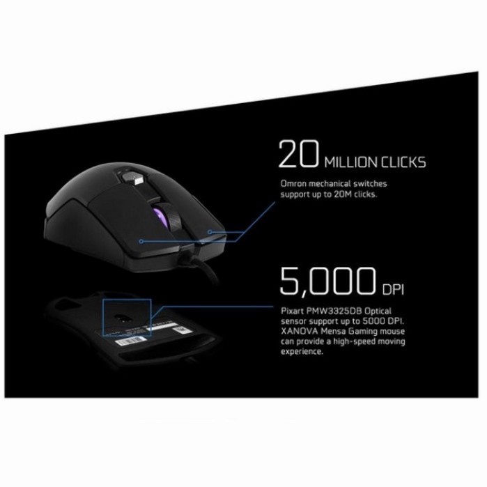 GALAX XANOVA Mensa Gaming Mouse RGB XM310 / Mouse Gaming