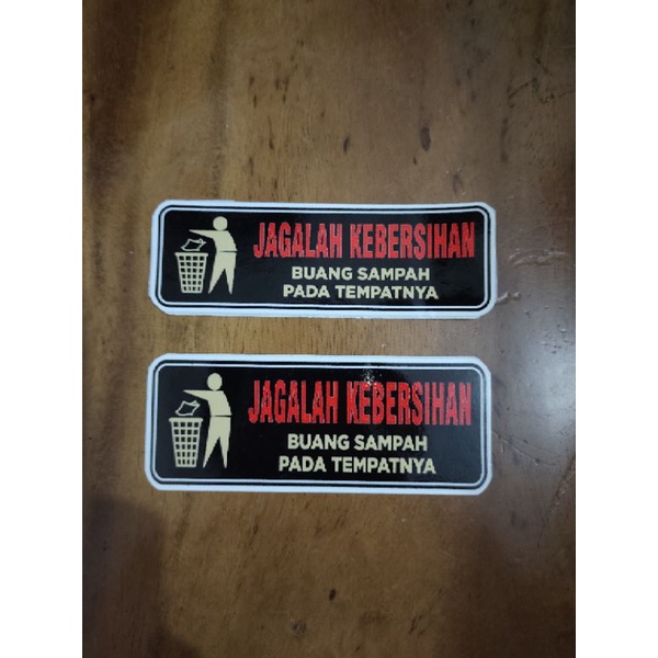 

stiker jagalah kebersihan
