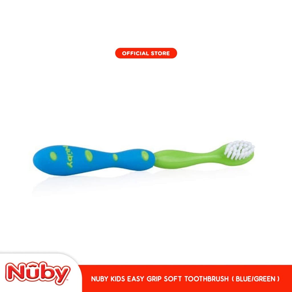 Nuby Toothbrush With Bristles - Sikat Gigi Anak (112402) (WARNA RANDOM)