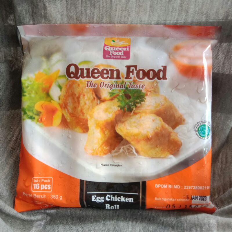 

Queen Food Egg Chicken Roll 16s 350Gram Queenfood