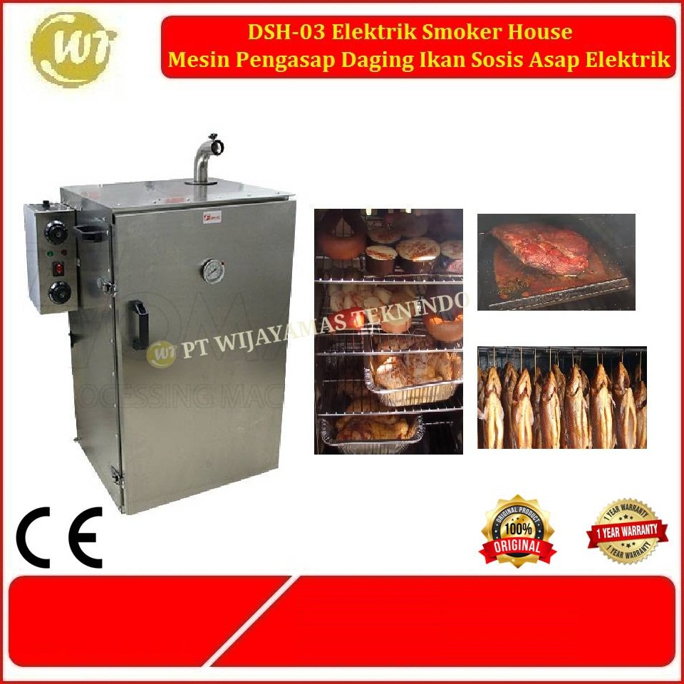 DSH-03 Elektrik Smoker House – Mesin Pengasap Daging Ikan Sosis Asap - FM
