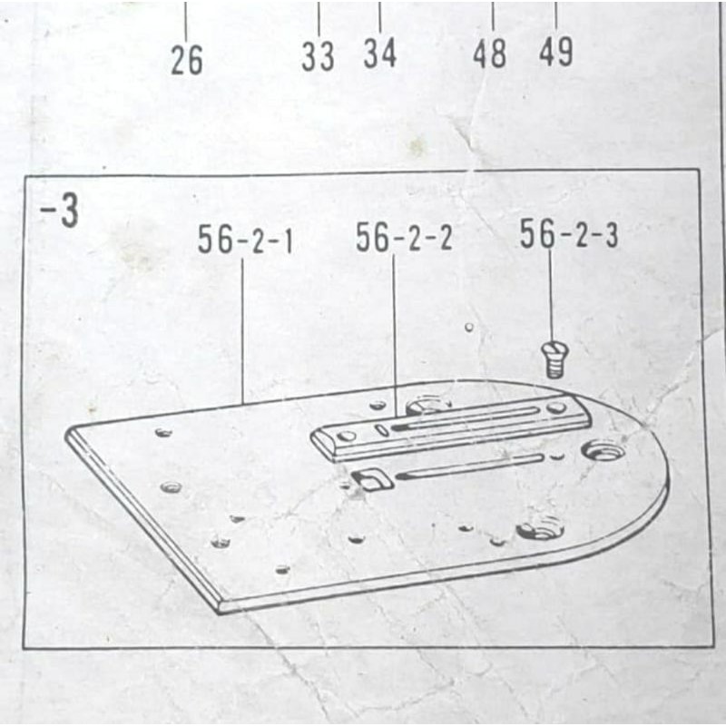 144635-001 (CEKUNG)  NEEDED PLATE BROTHER LH4-B814