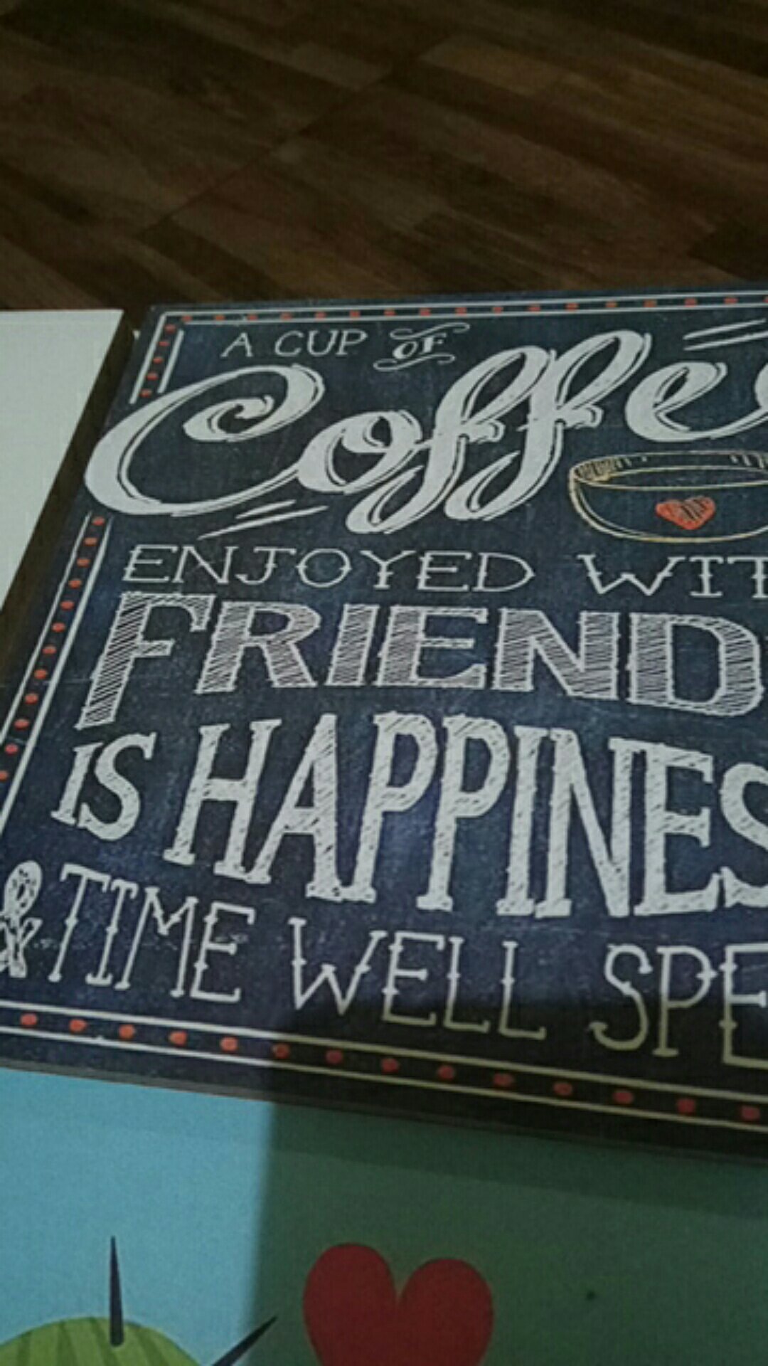 Hiasan Dinding Poster Kayu Cafe Coffee 20x20cm Minimalis Shabby Chic Dekorasi Rumah Walldecor