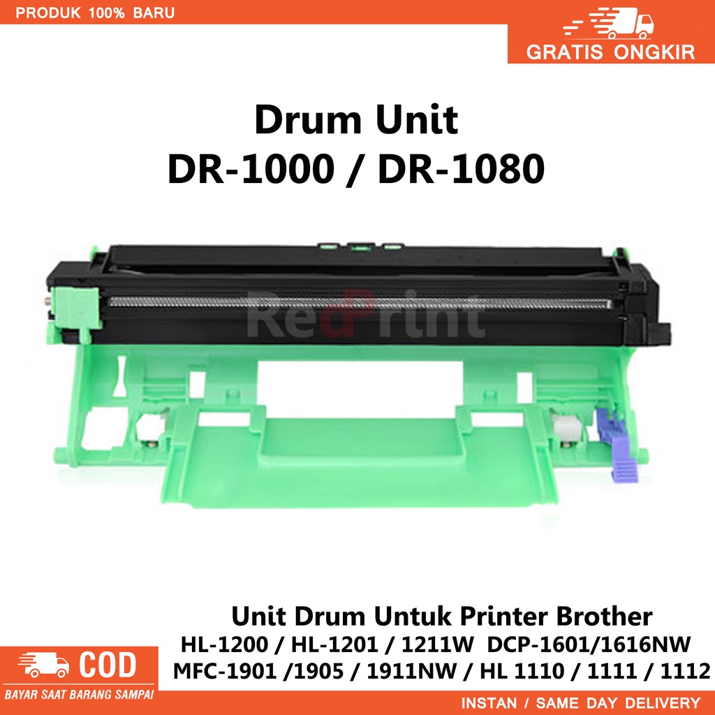 Drum Unit Compatible untuk Printer brother HL-1200 / HL-1201 / 1211W / DCP-1601 / 1616NW / MFC-1901 / 1905 / 1911NW / HL 1110 / 1111 / 1112 / 1810