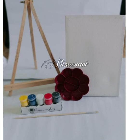 

PROMOSI !! 5.5 PAKET LENGKAP / KANVAS 20X30CM / PALET / CAT ACRYLIC / KUAS NO.1 / EASEL ( STANDING KANVAS ) [KODE 668]