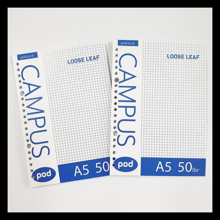 

Hvs Loose Leaf (Grid) Kertas Binder/ Isi Notes - (A5) 50 Lbr Special