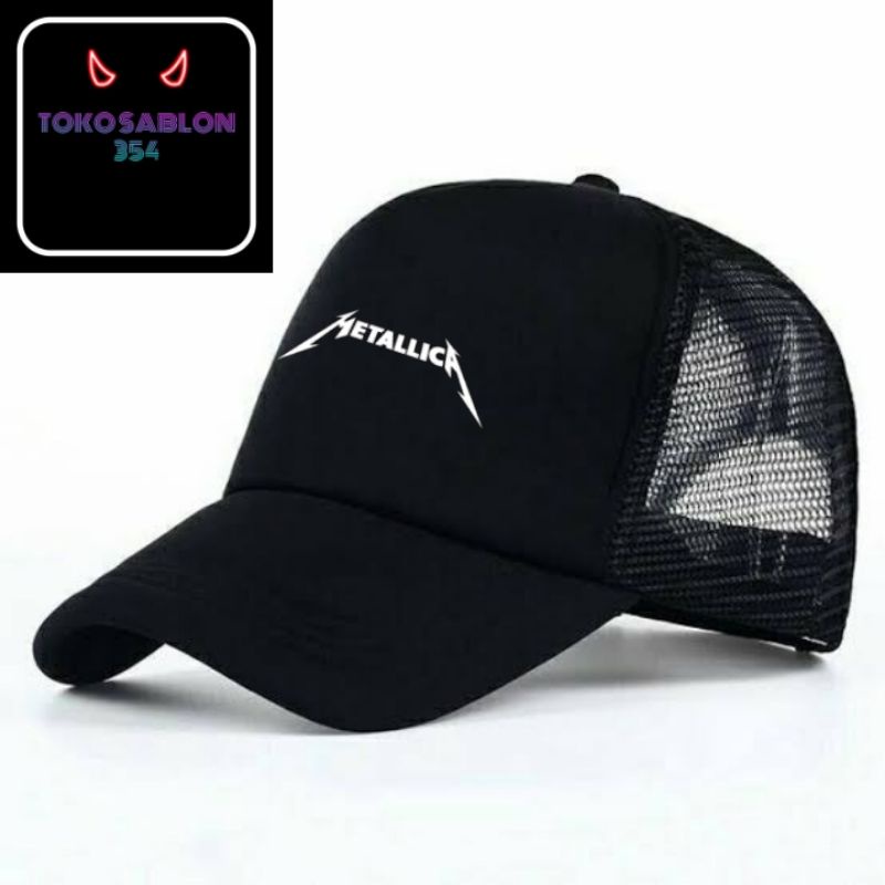 topi METALLICA / trucker / snapback jaring / topi jaring