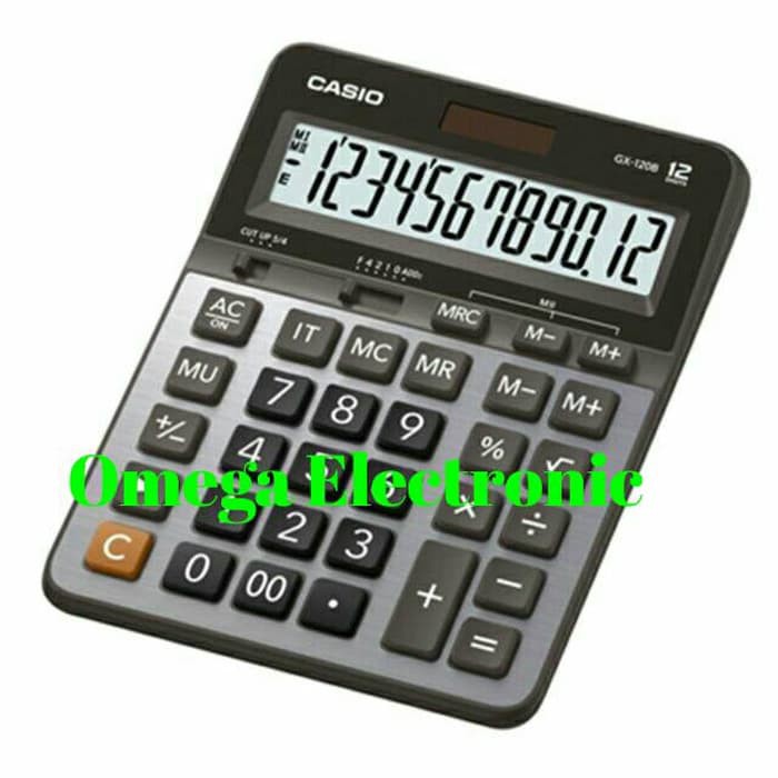 

Casio GX 120 B - Calculator Desktop Kalkulator Meja Kantor GX-120B