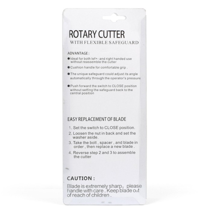 

Promo Alat Potong Bahan Kain Rotary Cutter 450Mm Dafa Rc-18 Bagus