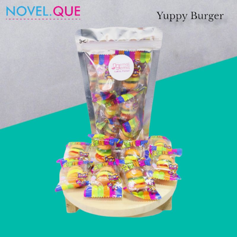 

Yuppii Burger Permen Jeli Bentuk Burger