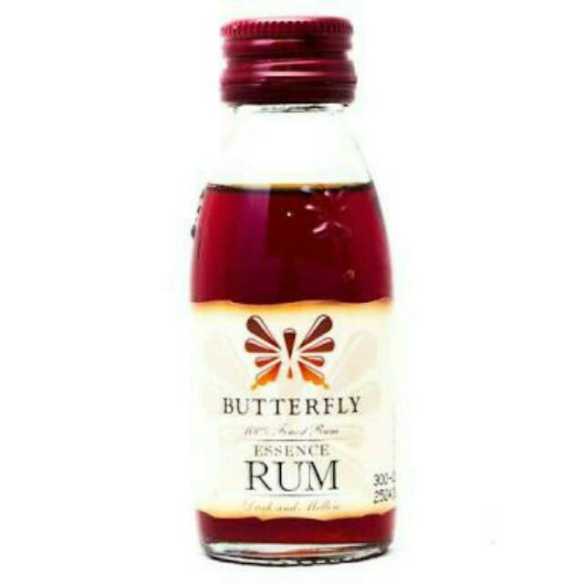 

Rhum Jamaica Merk KOEPOE KUPU 60ml Essence Butterfly Rum Fine Quality