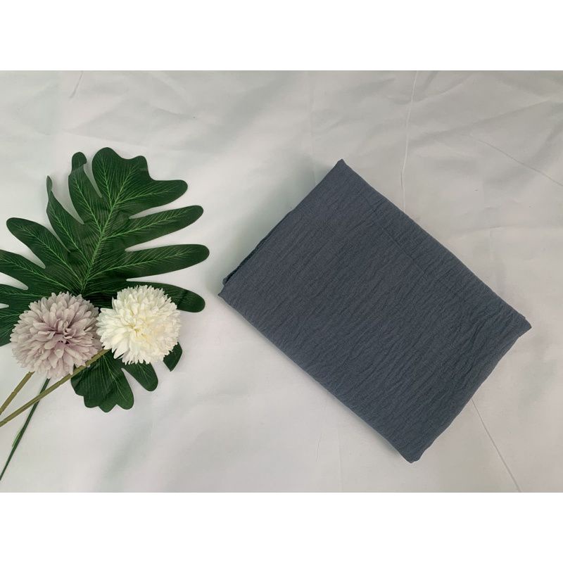 JILBAB BERGO CRINKLE AIRFLOW PREMIUM-Dark gray