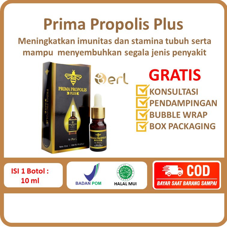 Prima Propolis Plus B Erl Berl Meningkatkan Daya Tahan Tubuh Imunitas Imun Booster Antivirus Bpom