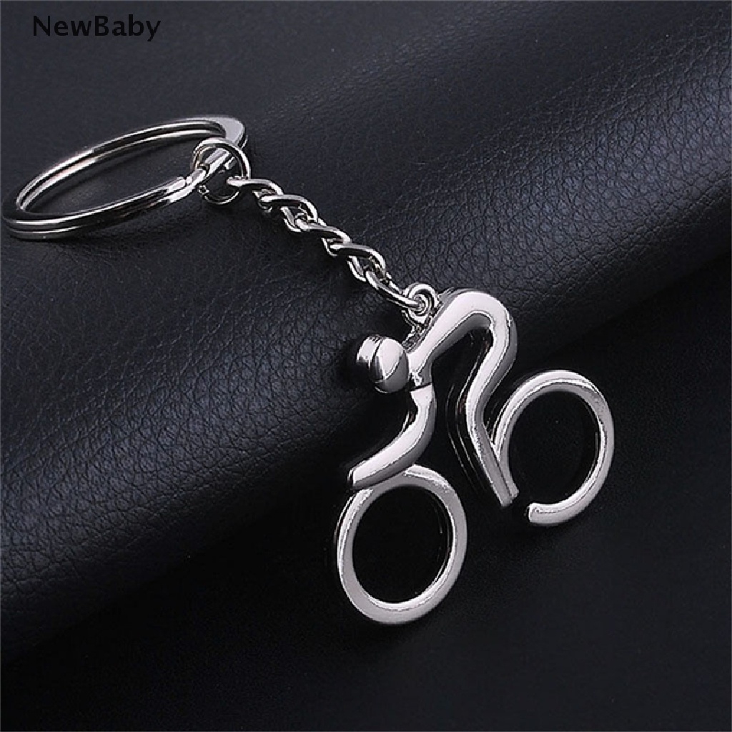 Newbaby Gantungan Kunci Bentuk Sepeda Bahan Alloy Untuk Unisex