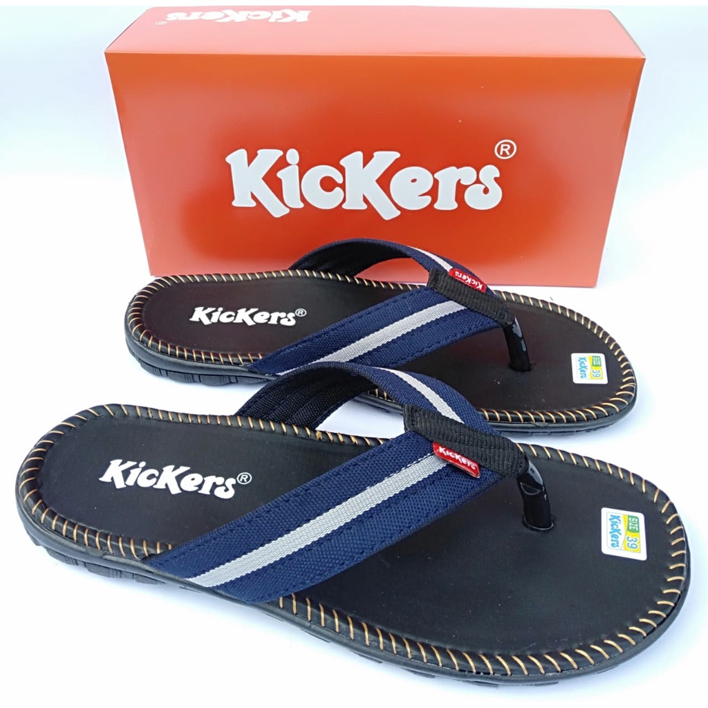 Sandal pria japit kickers sendal jepit asli original casual dewasa distro terbaru murah kekinian COD