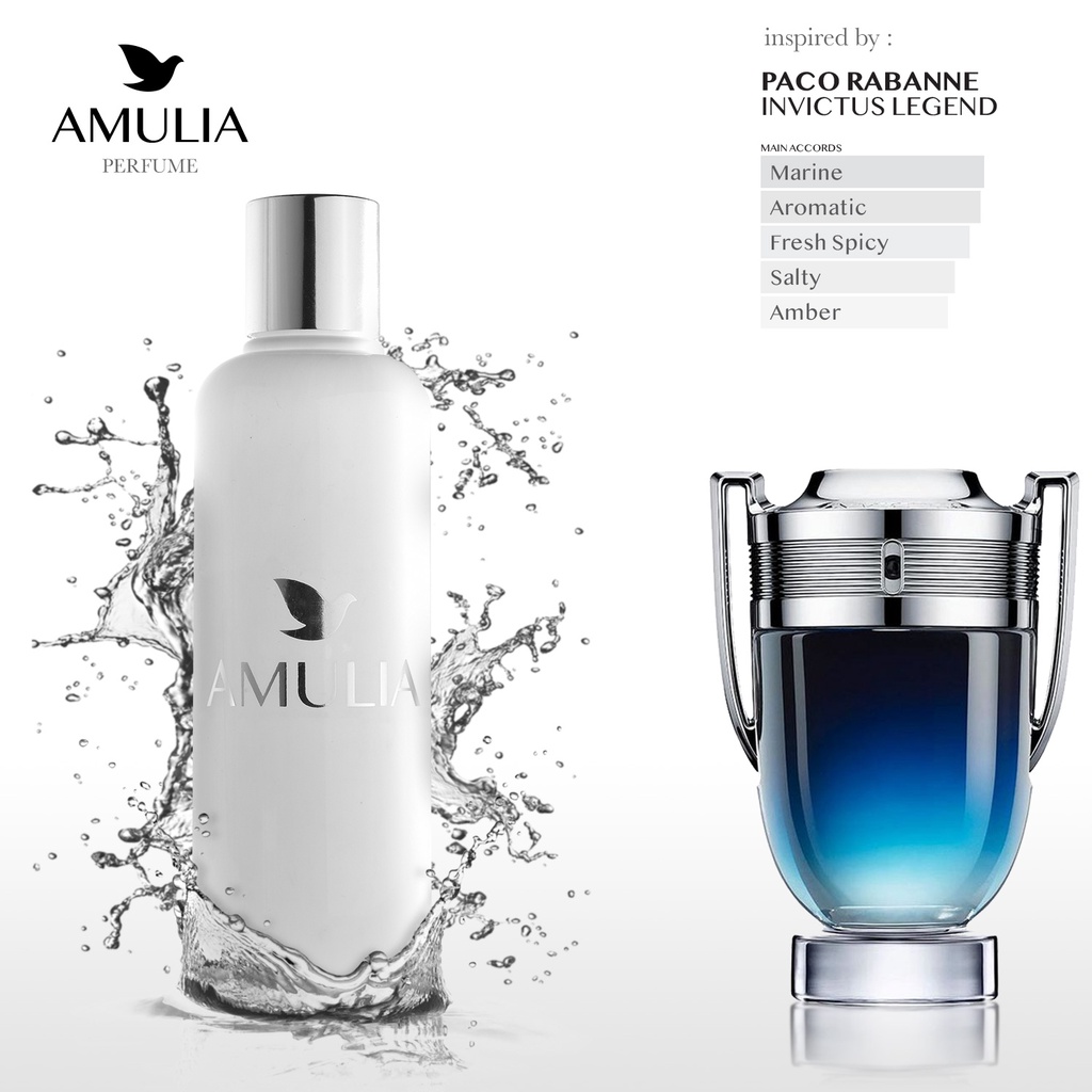 Amulia Body Wash Aroma Inspirasi Invictus Legend 250ml