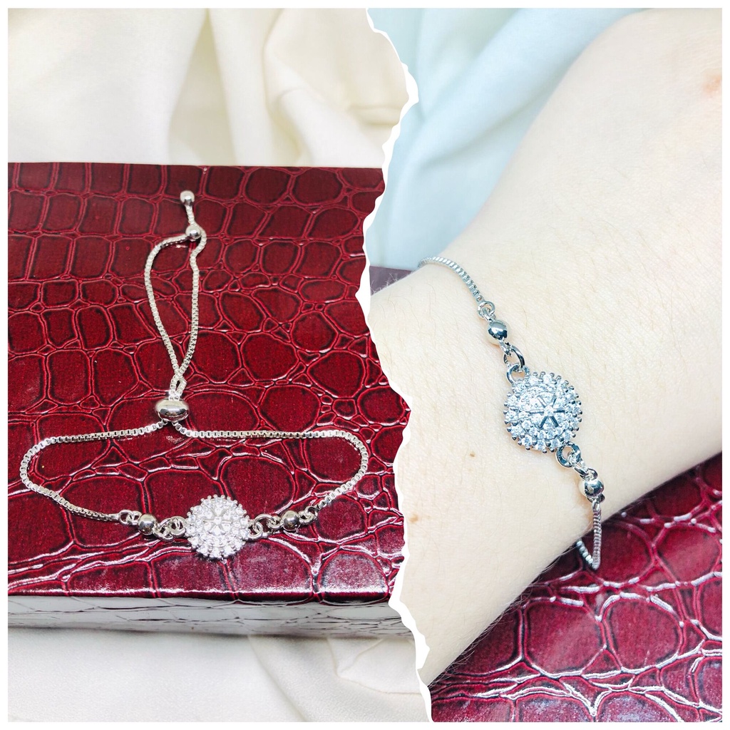 Gelang serut wanita emas silver platinum suping