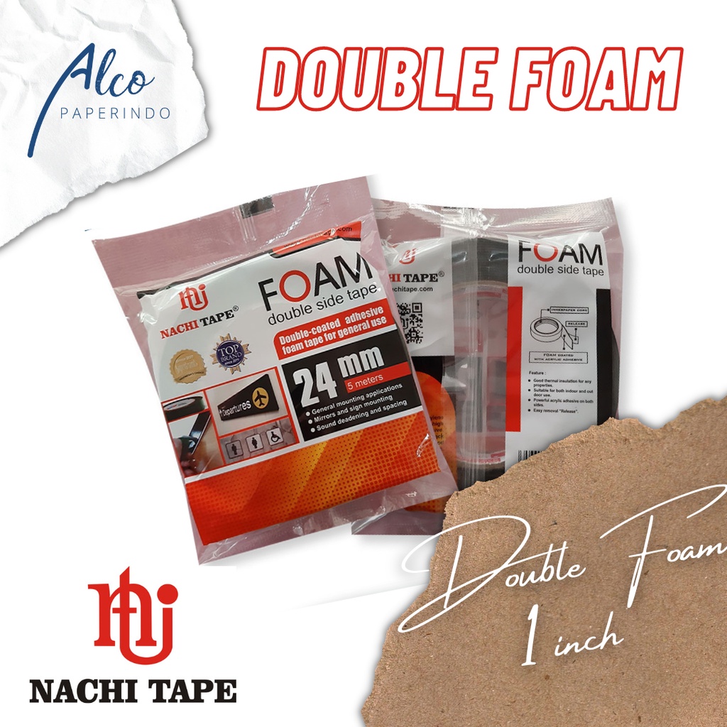 

solasi double tape foam NACHI 1 inch (24mm, 5 meter)