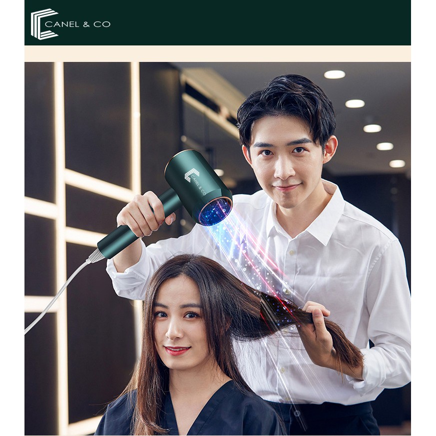 CANEL &amp; CO Profesional Haircare Blu-Ray Pengering Rambut Hair Dryer multifungsi multi-kecepatan disesuaikan cantik dan ringan styler