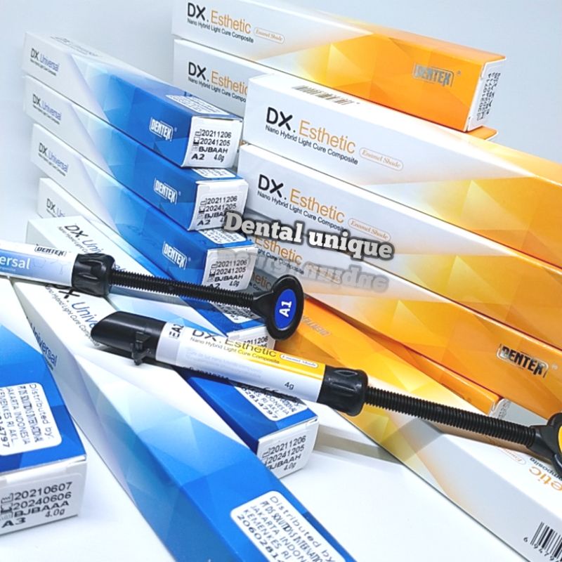 Composite Dentex A1 /A2 /A3 Composite Lem Behel Komposit Tambalan Composit Esthetic / Universal